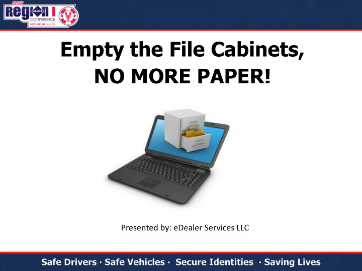 empty the file cabinets