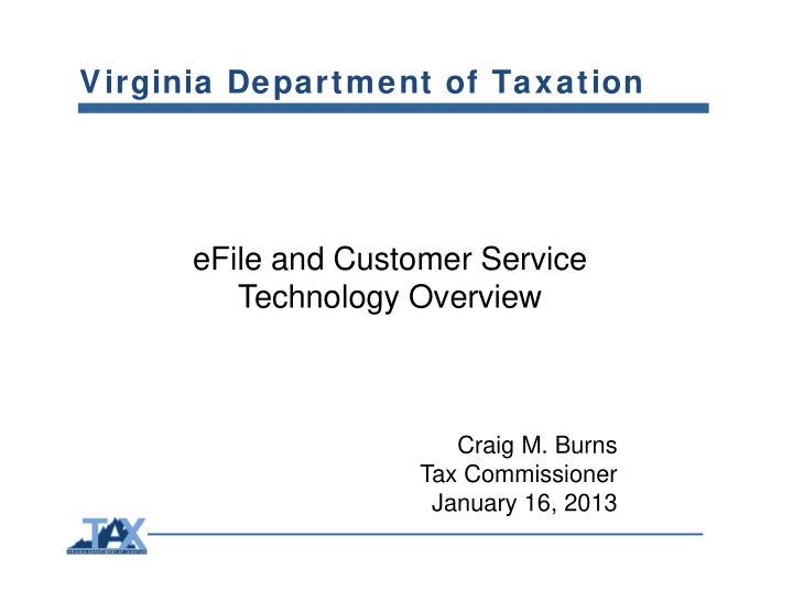 virginia department of taxation efile and customer