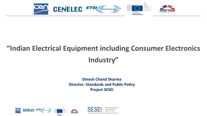 indian electrical equipment including consumer