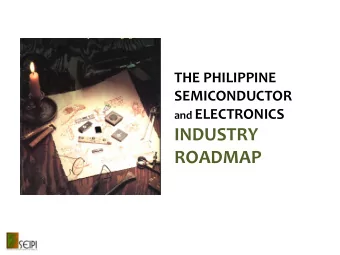 INDUSTRY  ROADMAP  PRESENTATION OUTLINE  Where the industry  Where it is now  Where it is going