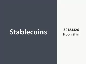 Stablecoins  Hoon Shin  Before &amp; After  VS  2010  2017 1 pizza = \ 20,000 1 pizza = \ 20,000