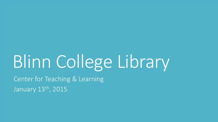 blinn college library