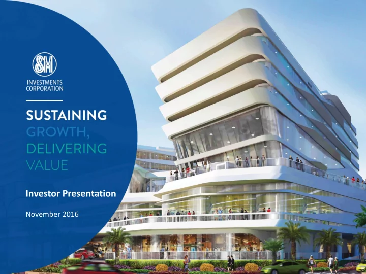 investor presentation