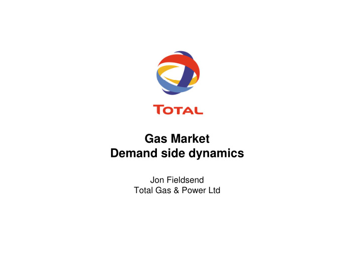 gas market demand side dynamics