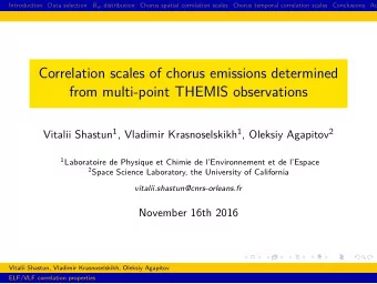 Correlation scales of chorus emissions determined  from multi-point THEMIS observations Vitalii