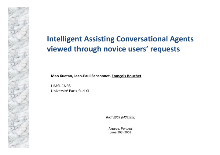 intelligent assisting conversational agents g g g viewed