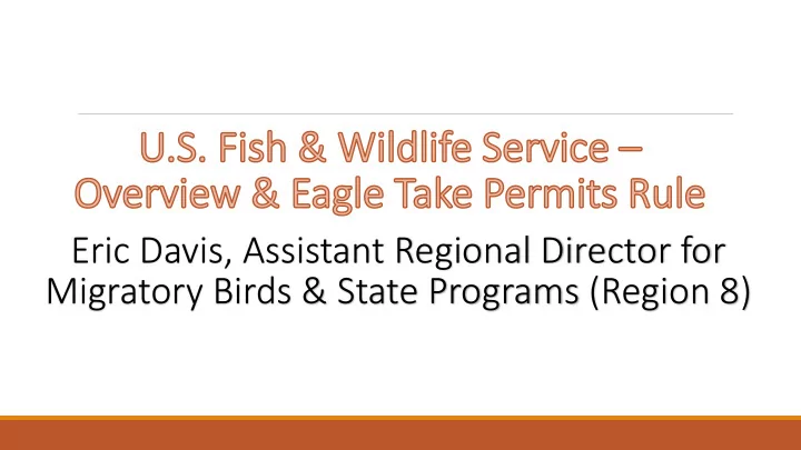 migratory birds state programs region 8