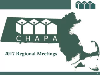 2017 Regional Meetings  1  AGENDA  Introductions  Federal Updates  State Updates  On