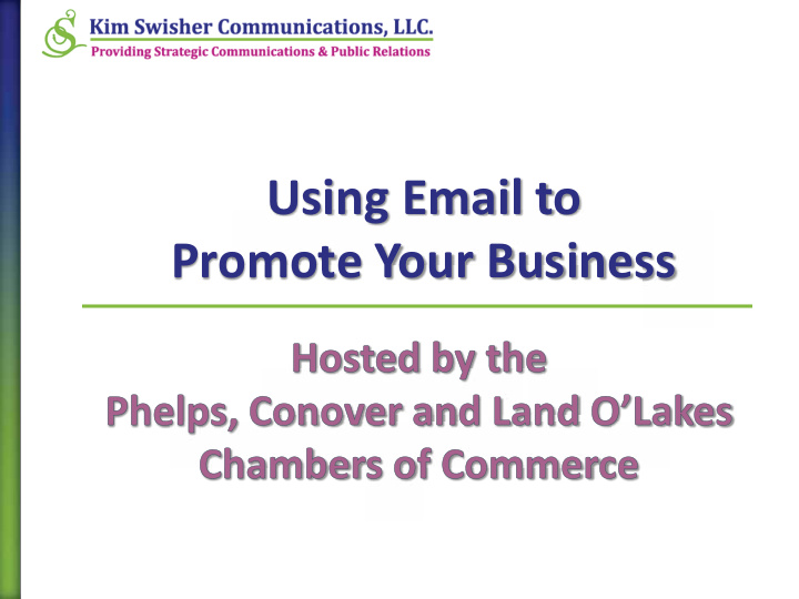 using email to promote your business