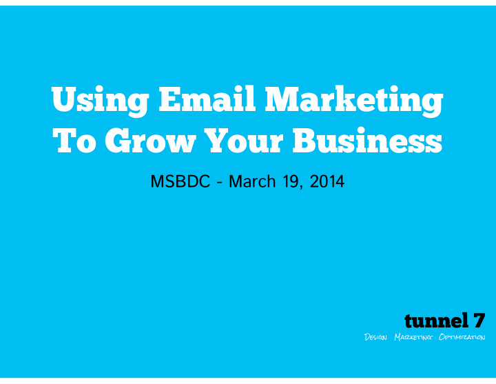 using email marketing to grow your business