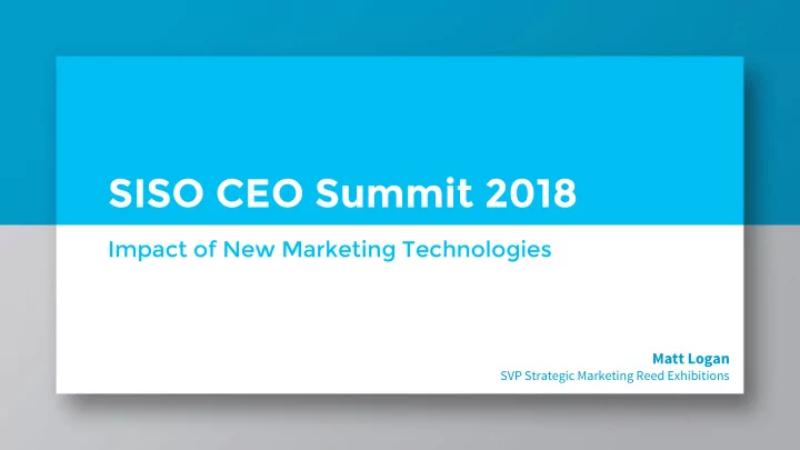 siso ceo summit 2018