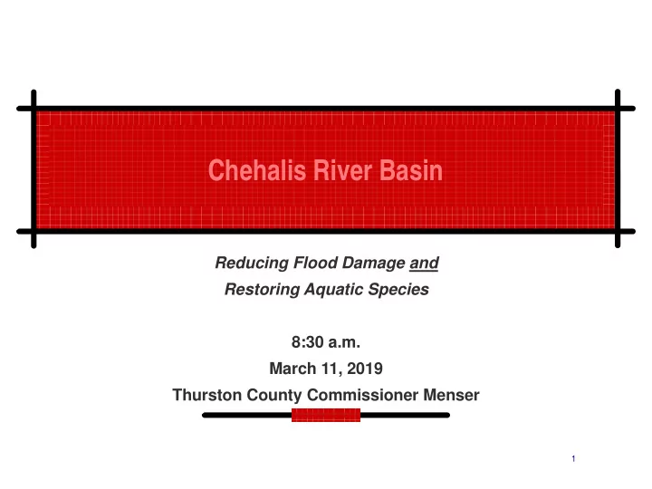 chehalis river basin