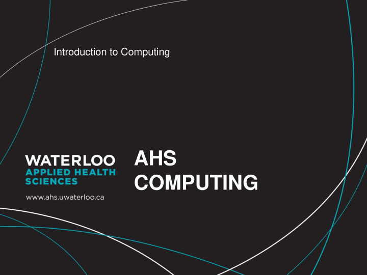 ahs computing userid