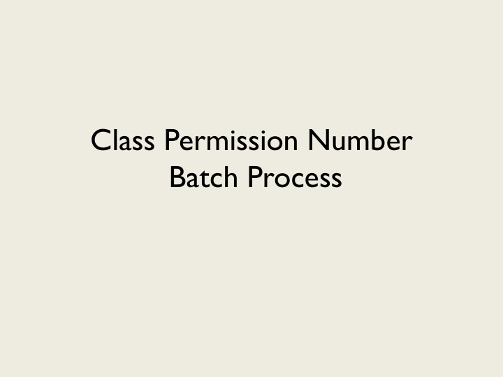 batch process what is it