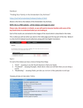 Dutch English Archiefkaaarten Population registration cards Averijgrossen Damage records (sea