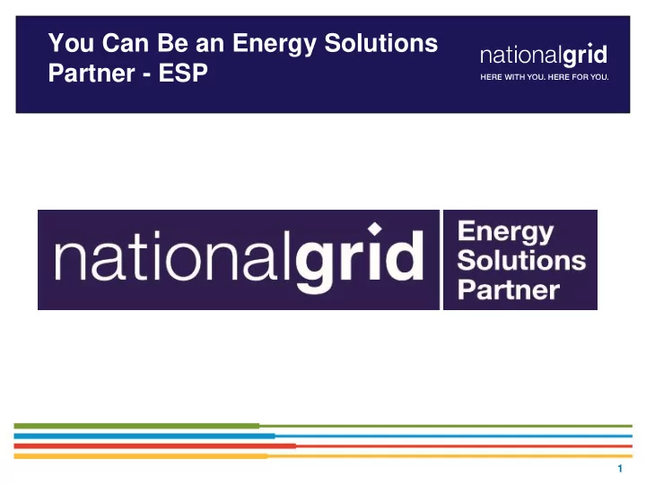 you can be an energy solutions