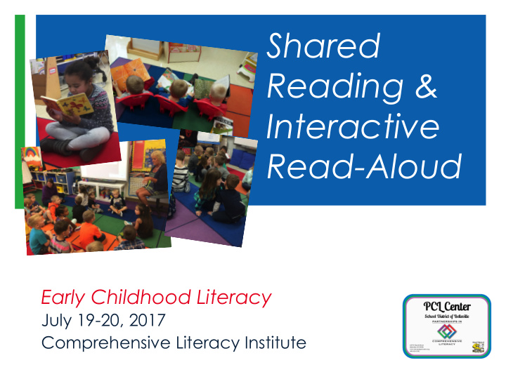 shared reading interactive read aloud