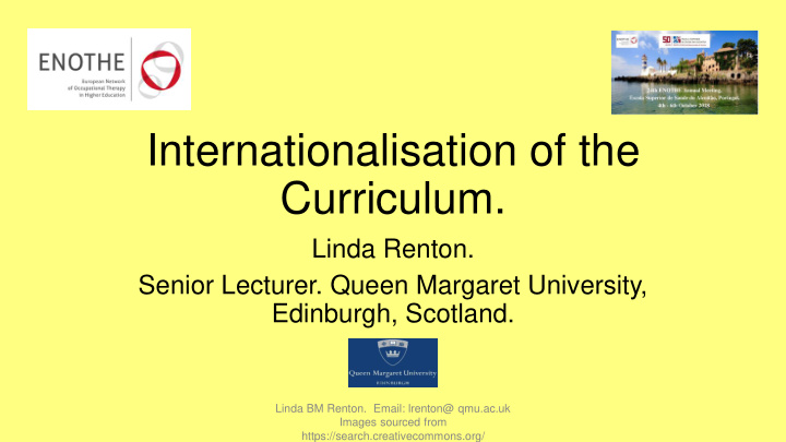 internationalisation of the curriculum