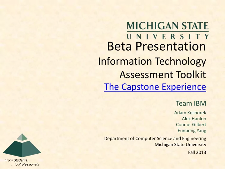 beta presentation