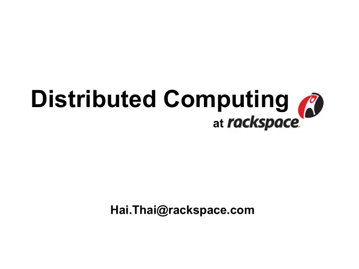 distributed computing