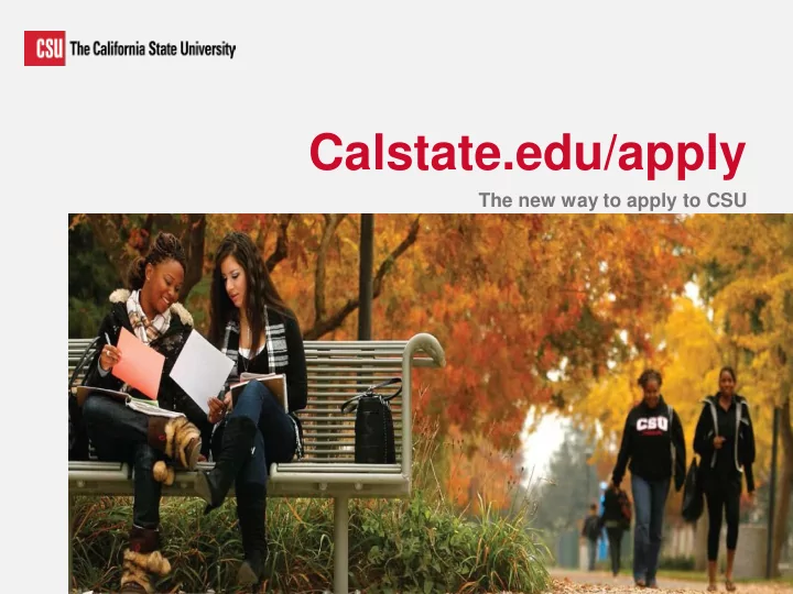 calstate edu apply