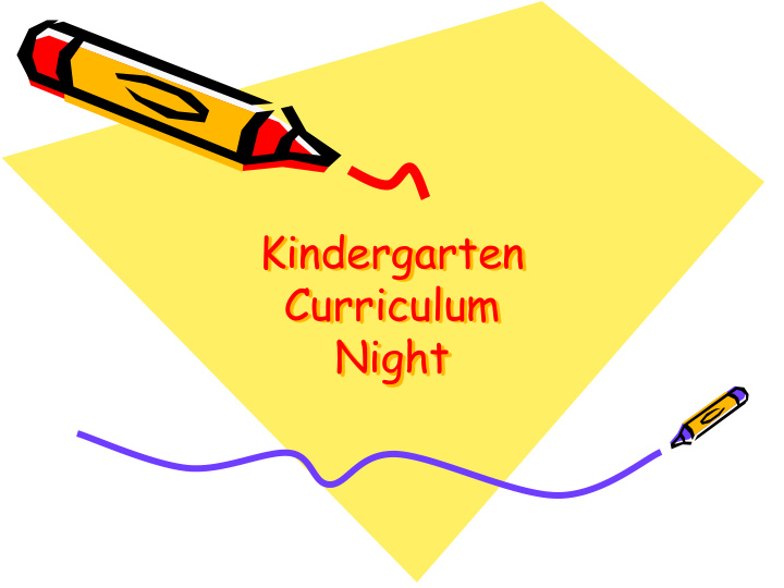 kindergarten curriculum night welcome to peebles