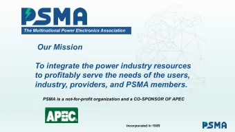 Our Mission  To integrate the power industry resources  to profitably serve the needs of the users,