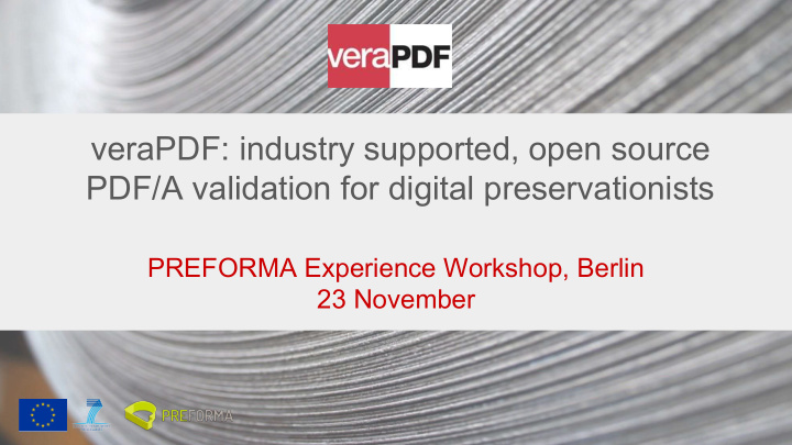 verapdf industry supported open source pdf a validation