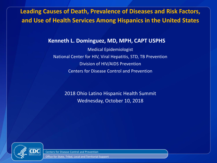 leading causes of death prevalence of diseases and risk
