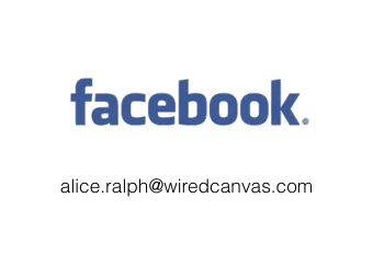 alice.ralph@wiredcanvas.com  Why use Facebook for your  Read Easy group?  Spread the word: