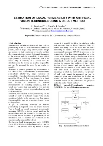 ESTIMATION OF LOCAL PERMEABILITY WITH ARTIFICIAL  VISION TECHNIQUES USING A DIRECT METHOD L.
