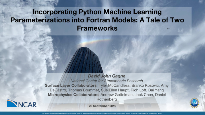 incorporating python machine learning
