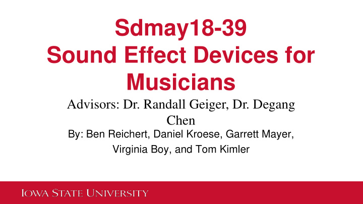 sdmay18 39 sound effect devices for musicians