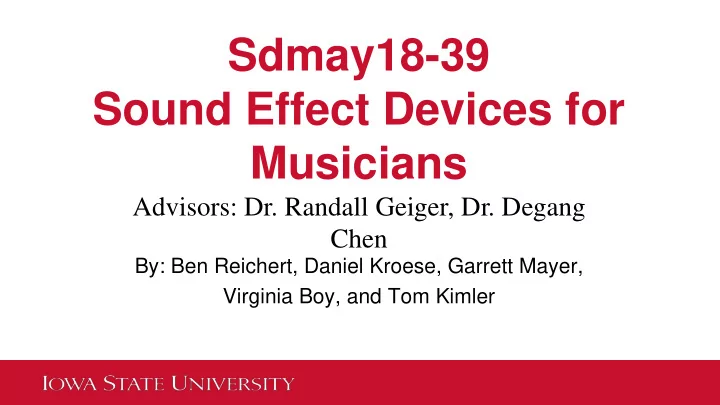 sdmay18 39 sound effect devices for musicians