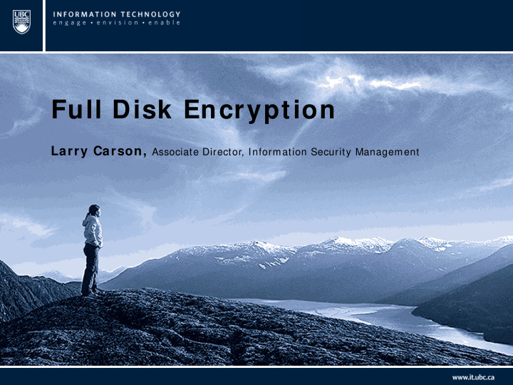 full disk encryption