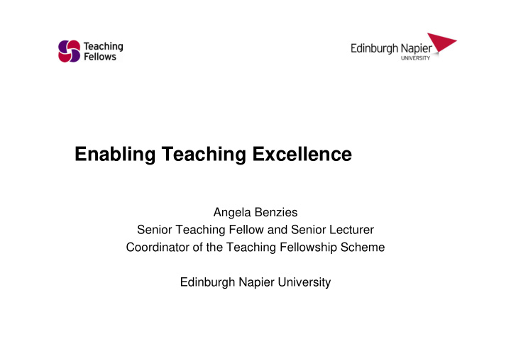 enabling teaching excellence