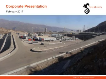 Corporate Presentation  February 2017  ShaMaran  A Lundin Group Company  Strategy    Focus on