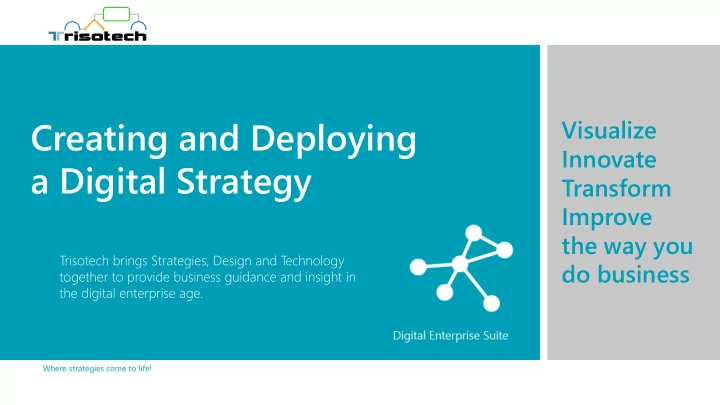 creating and deploying