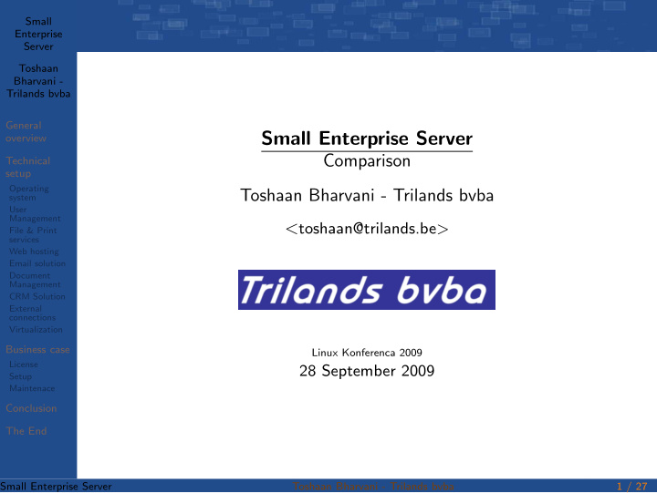 small enterprise server