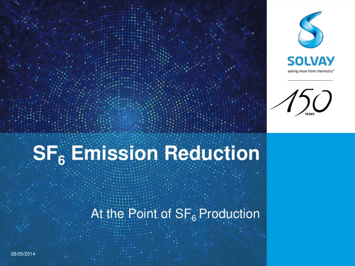 sf 6 emission reduction