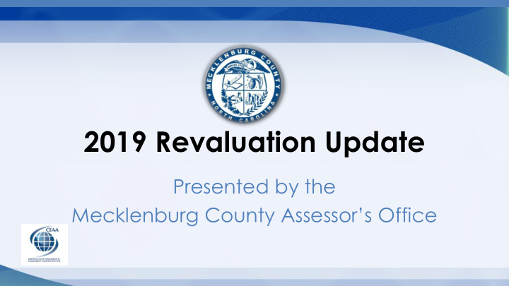 2019 revaluation update