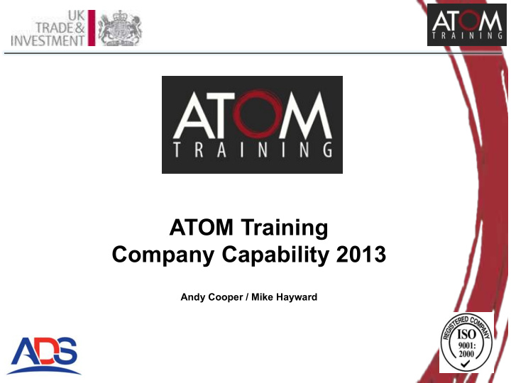 atom training company capability 2013