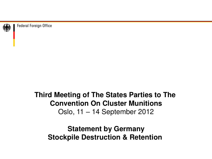 third meeting of the states parties to the convention on