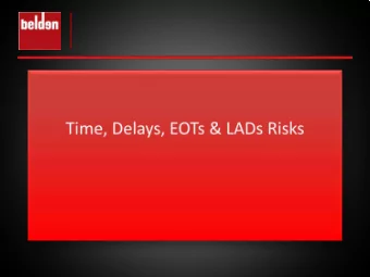 Duty to Achieve  Timely Completion  Both Parties Have An Implied Duty to:  Co-operate-giving of