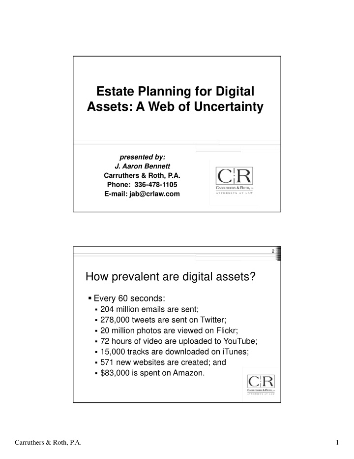 estate planning for digital assets a web of uncertainty