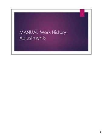 1   Learn what an adjustment is and how it is used   How to determine if you need an