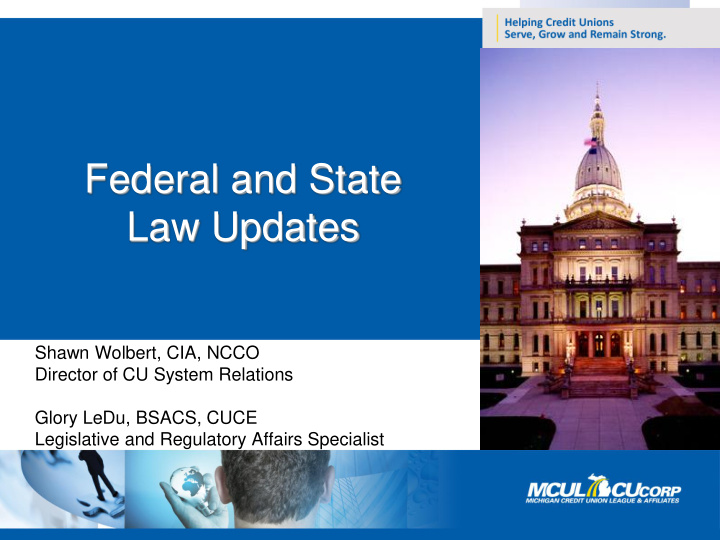 federal and state law updates