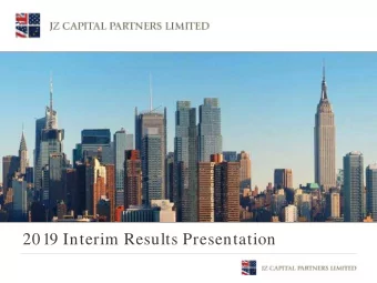 2019 Interim Results Presentation  This Document and the presentation to which it relates