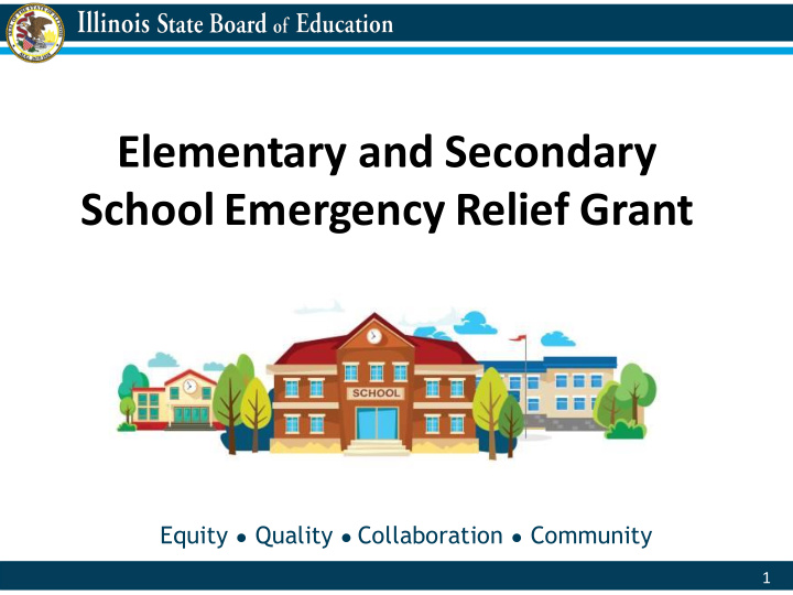 elementary and secondary school emergency relief grant