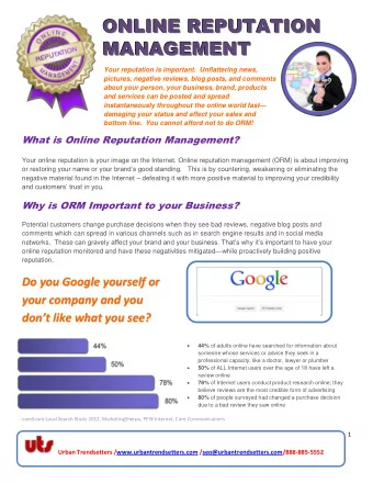 O  N  L  I  N  E  R  E  P  U  T  A  T  I  O  N  ON  NL  LI  IN  NE  E  R  RE  EP  PU  UT  TA  AT